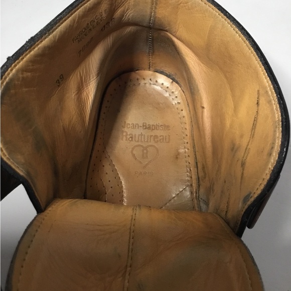 Jean Baptiste Rautureau Paris Men’s Black Leather Ankle Boots Size EU 39 - Picture 8 of 10